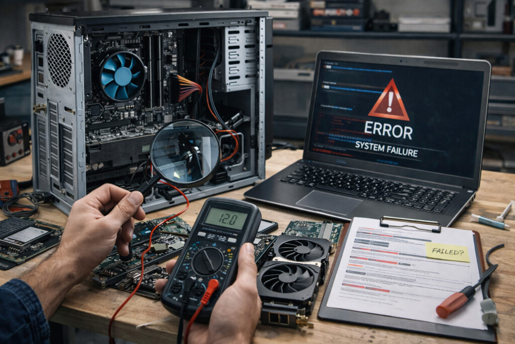 Riparatore di personal computer 1: hardware e software, ricerca guasti