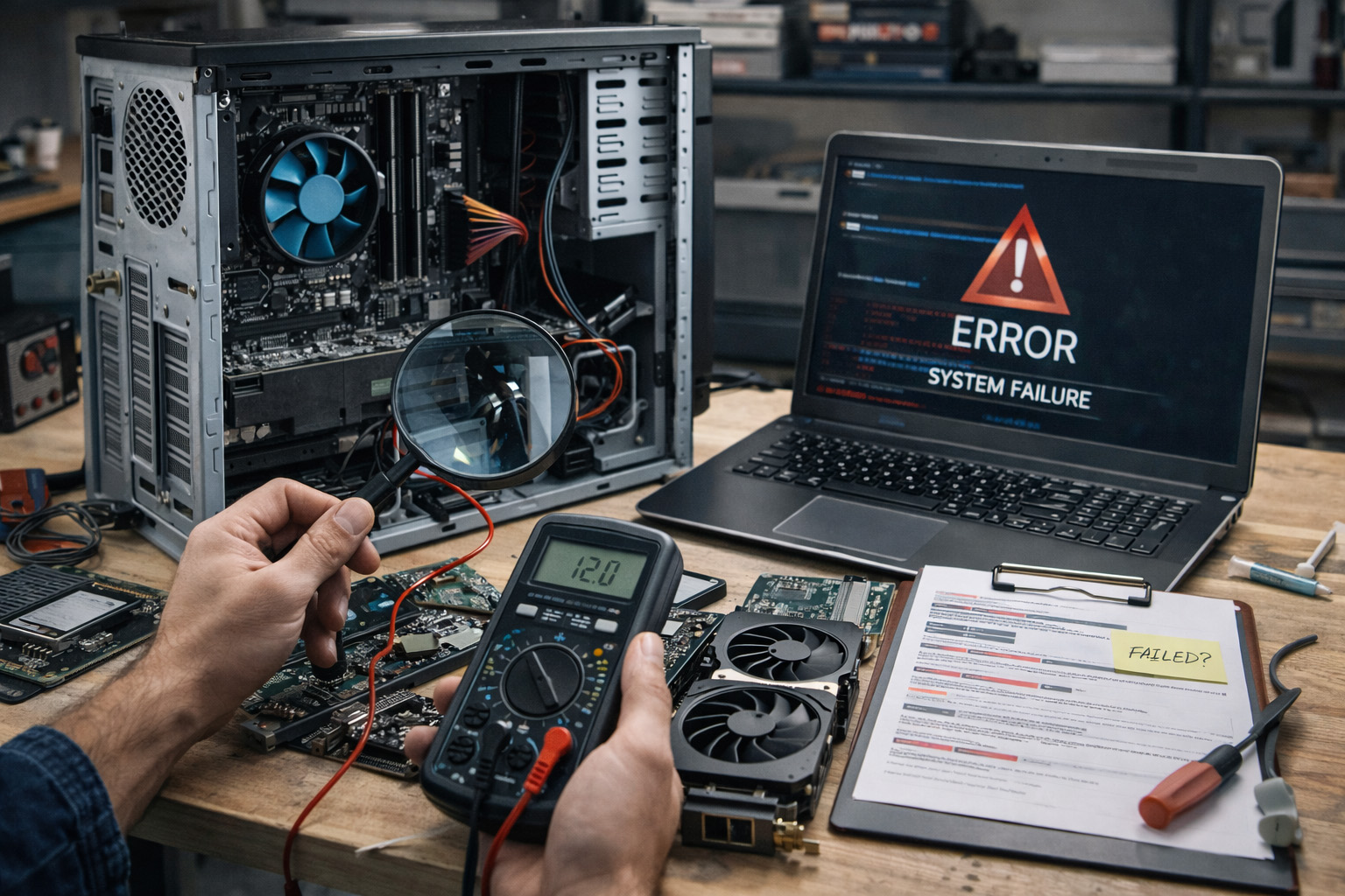 Riparatore di personal computer 1 hardware e software, ricerca guasti