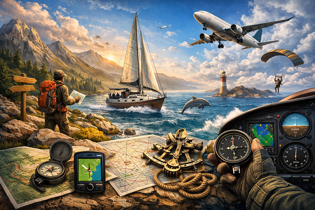 Arte della navigazione su terra mare e aria