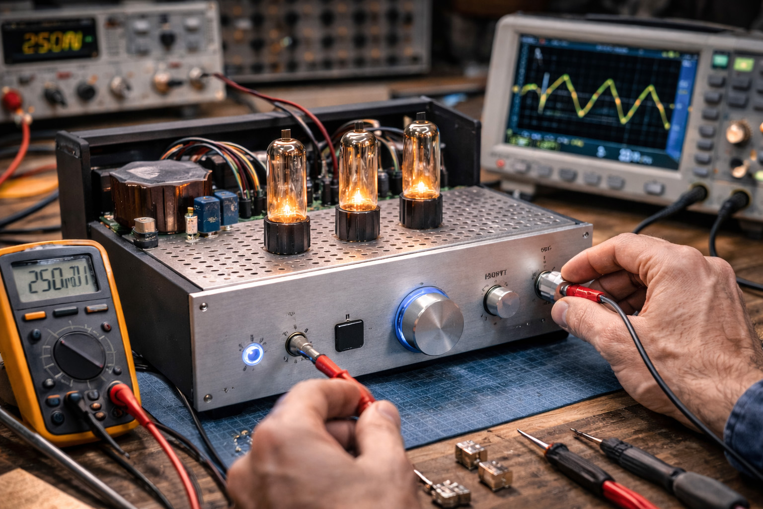 Elettronica teoria e pratica realizziamo un preamplificatore a valvole
