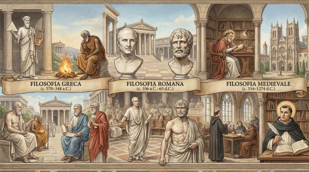 Essenza del pensiero umano (dai filosofi greci alla filosofia medievale) – modulo 1
