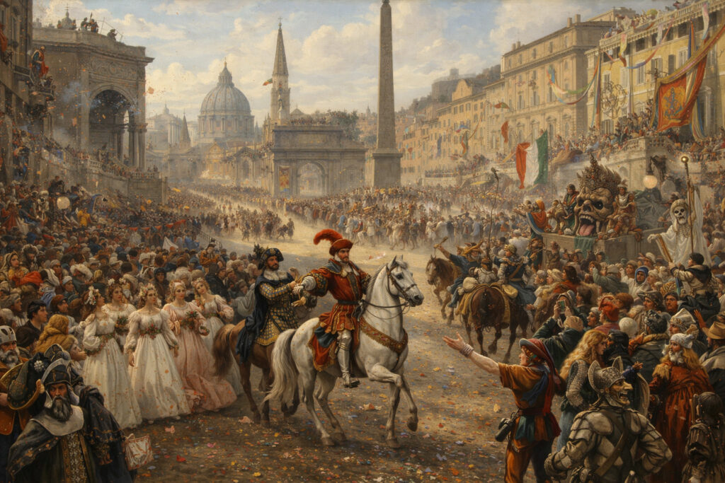 Il Carnevale romano (dal Rinascimento all’annessione di Roma, 1870)